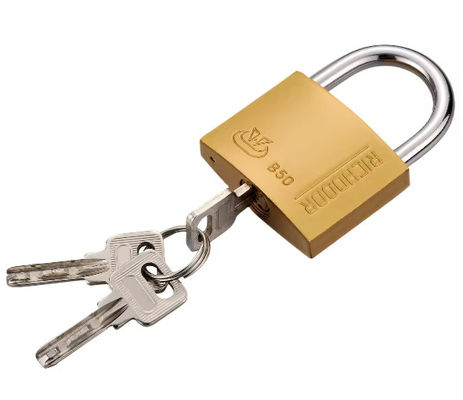ISO9001 εσωτερικό 40mm μπρούντζο κλειδαριό με κλειδί όπως ODM