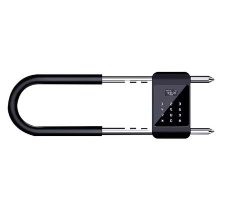 Έξυπνο δακτυλικό αποτύπωμα σε σχήμα U Padlock USB φόρτιση Υψηλή ασφάλεια